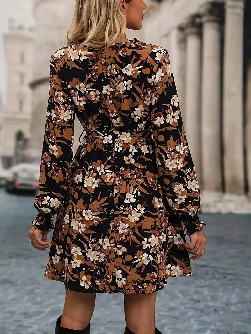 Floral wrap dress