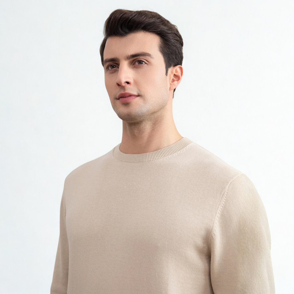 Beige Crewneck Sweater