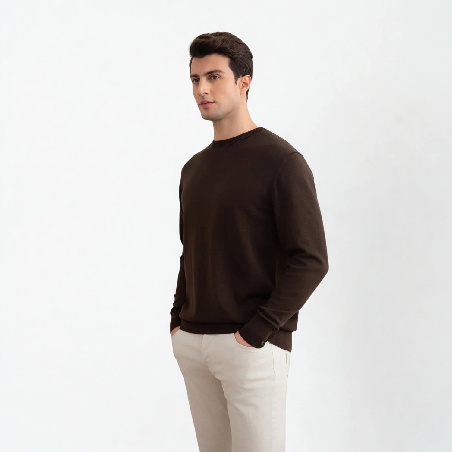 Brown Crewneck Sweater