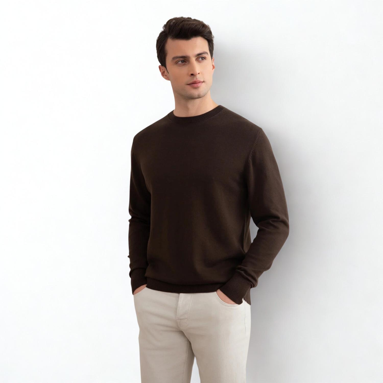 Brown Crewneck Sweater