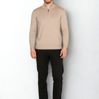 Black Quarter-Zip Sweater