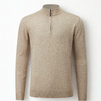Gray Quarter-Zip Sweater
