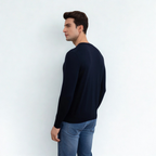 Navy Lightweight Crewneck Sweater