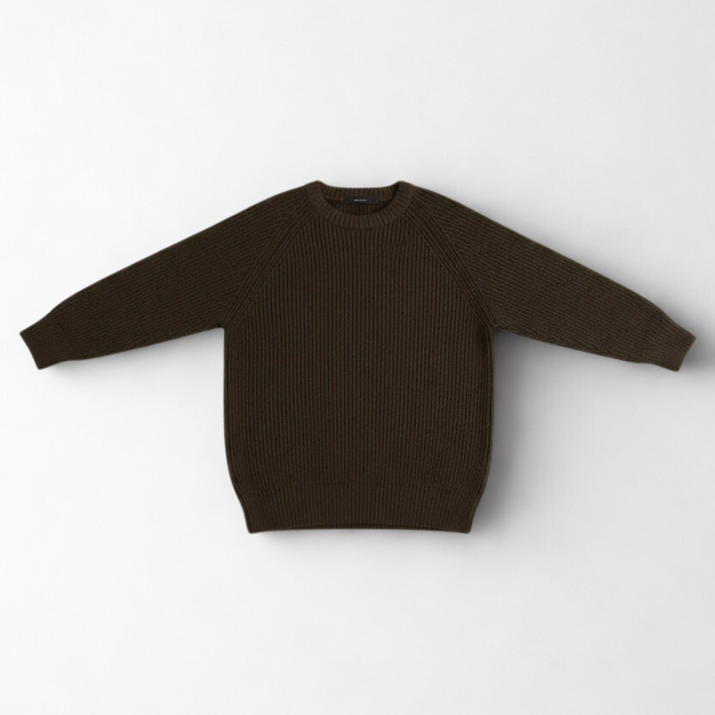 Brown English Rib Crewneck