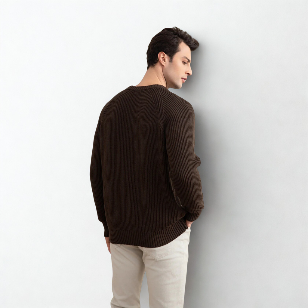 Brown English Rib Crewneck