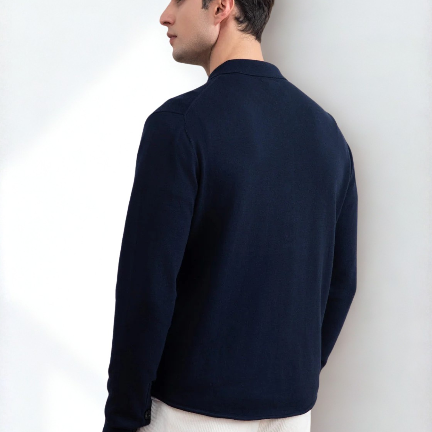 Navy Flap-pocket Overshirt