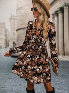 Floral wrap dress