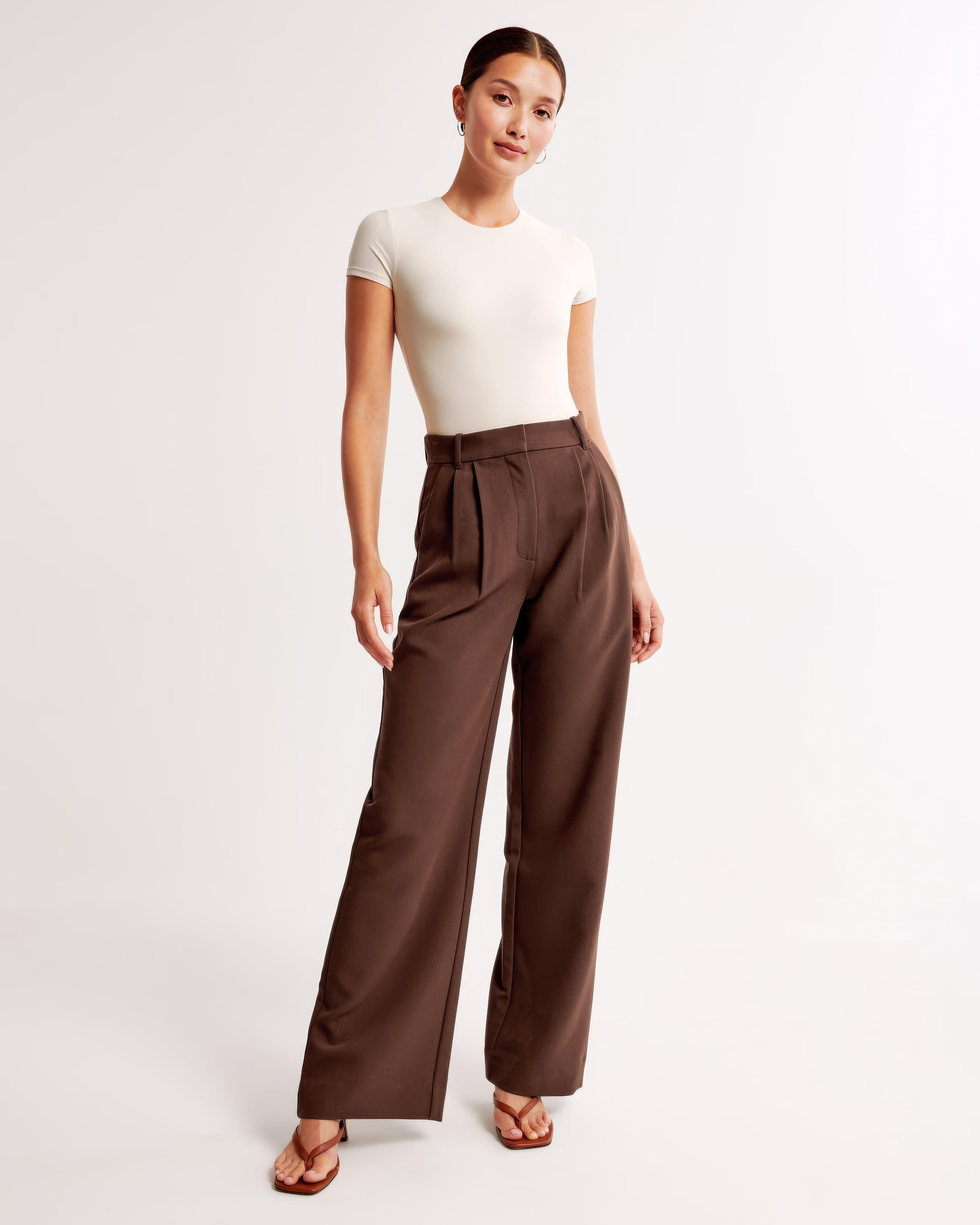 Abby | Loose fit  dames pantalon met hoge taille