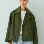 Isabel Buttoned Short Transitional Jacket Stylish & Chic
