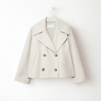 Isabel Buttoned Short Transitional Jacket Stylish & Chic