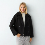 Isabel Buttoned Short Transitional Jacket Stylish & Chic