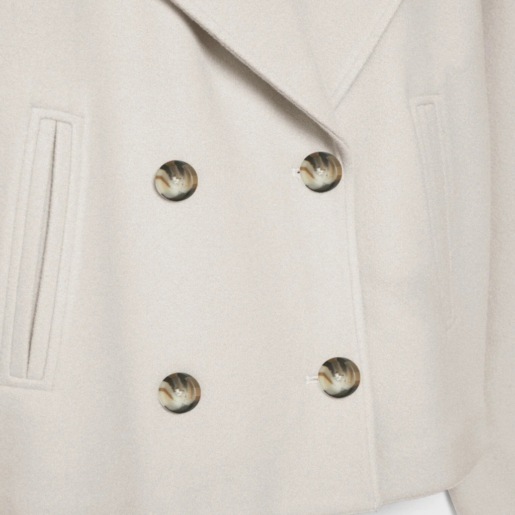 Isabel Buttoned Short Transitional Jacket Stylish & Chic