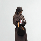 Elena Elegant Women’s Long Wool Coat Belted Trench Coat for Winter