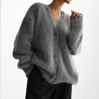 Elegant Loose-Fit Women’s Cardigan – Lightweight & Casual for Fall