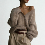 Elegant Loose-Fit Women’s Cardigan – Lightweight & Casual for Fall