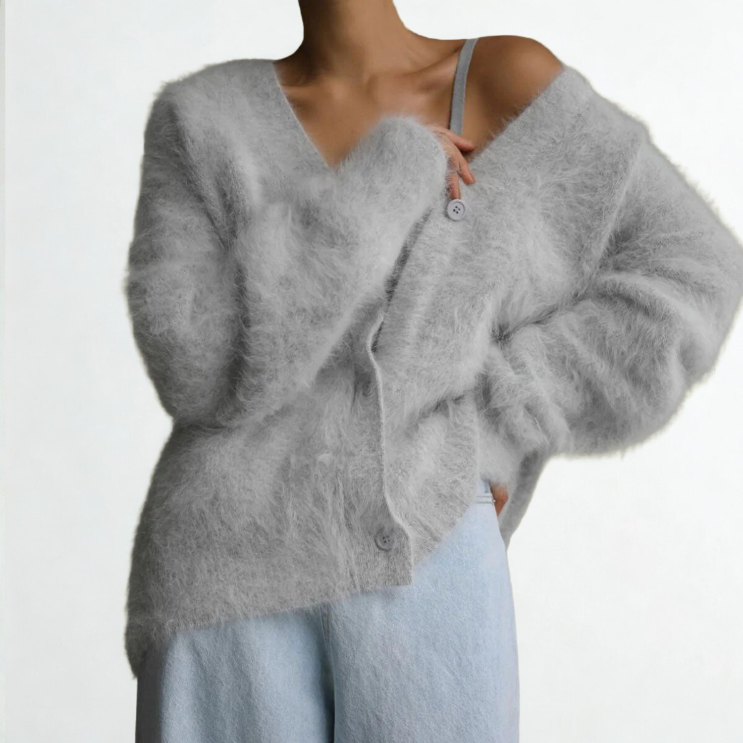 Elegant Loose-Fit Women’s Cardigan – Lightweight & Casual for Fall