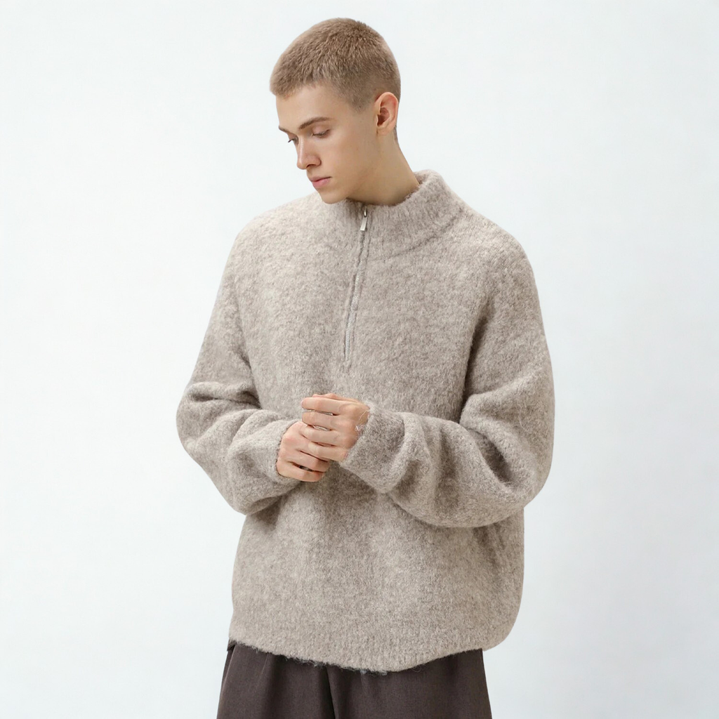 Comfort Oversized Half-Zip Sweater