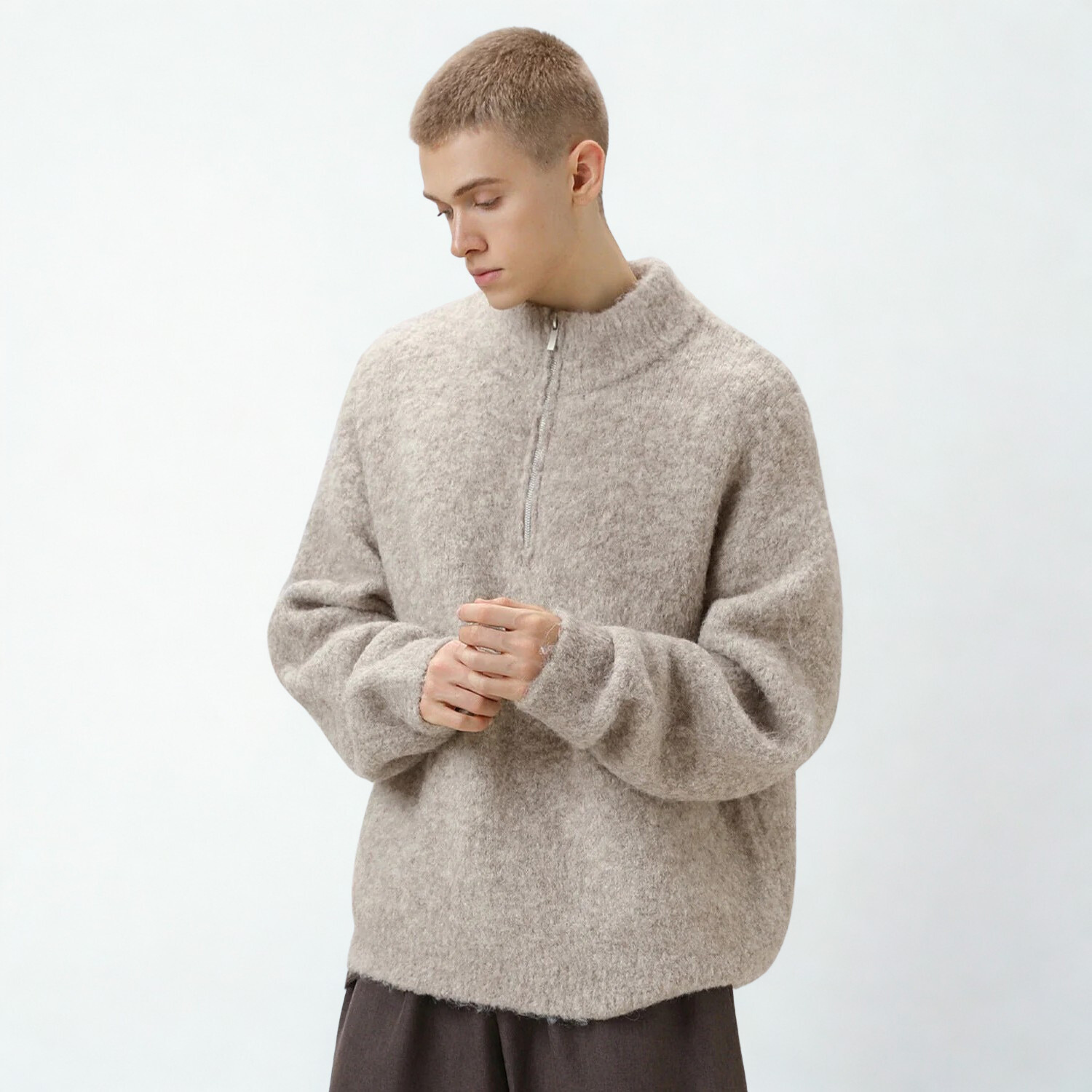 Comfort Oversized Half-Zip Sweater