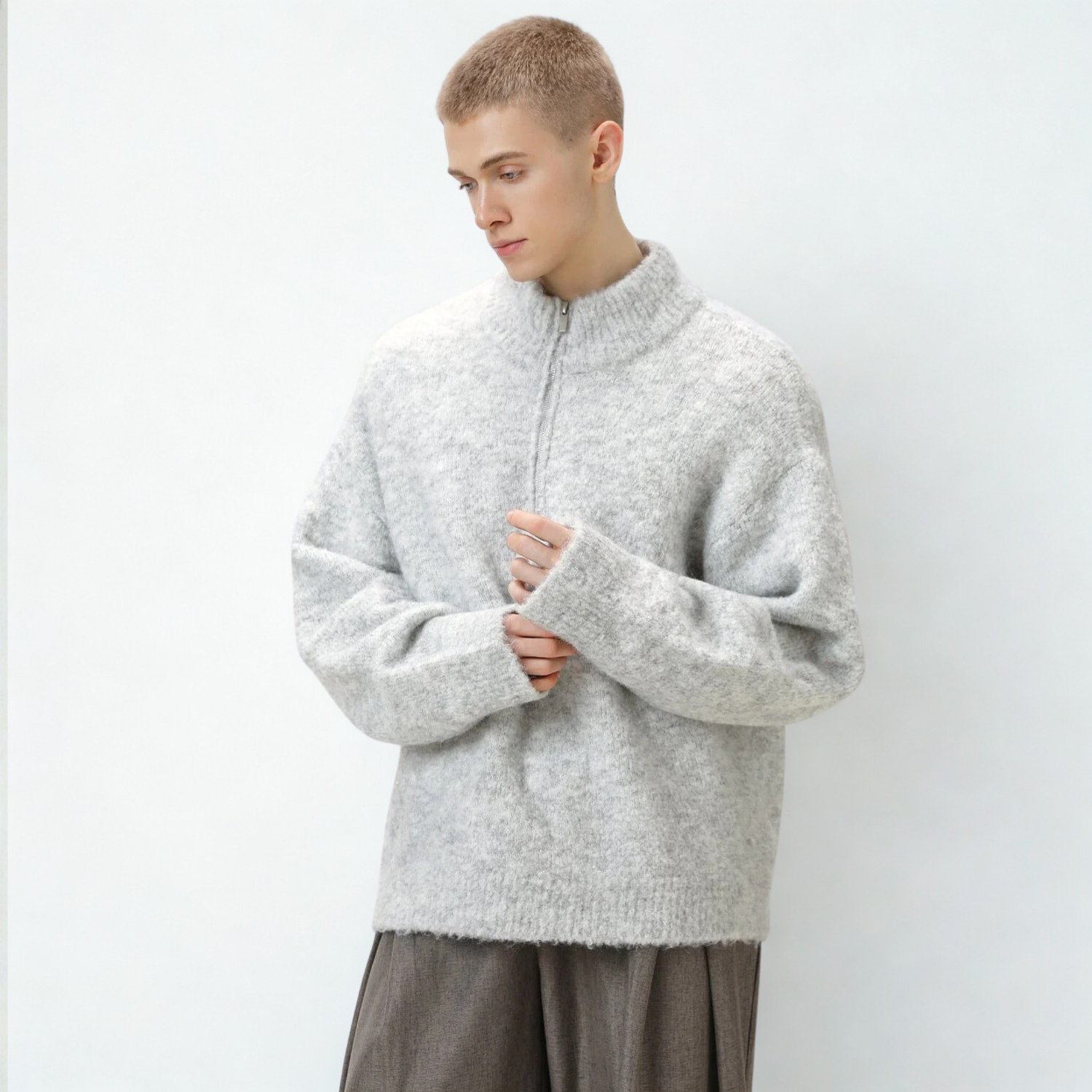 Comfort Oversized Half-Zip Sweater