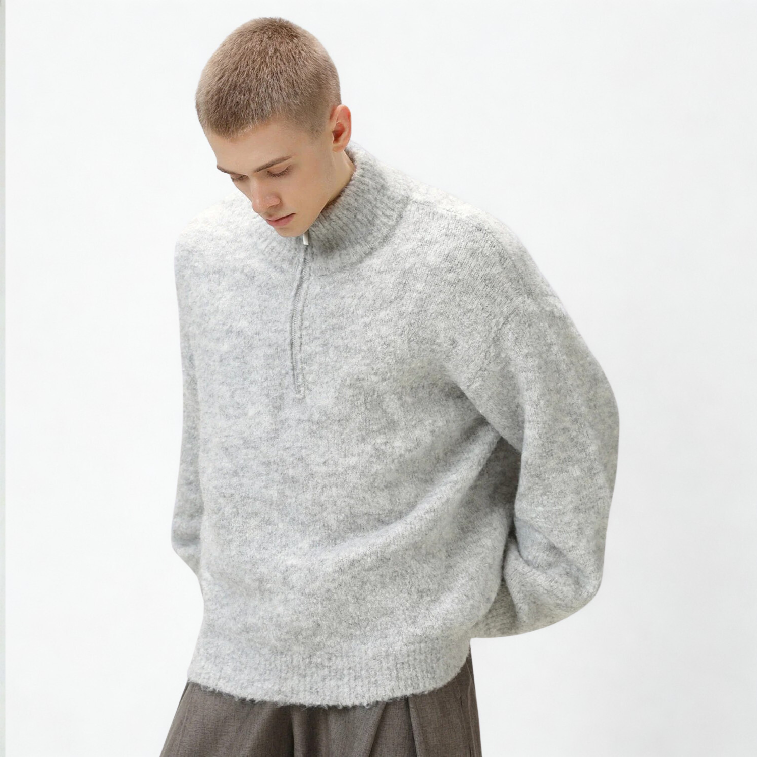 Comfort Oversized Half-Zip Sweater