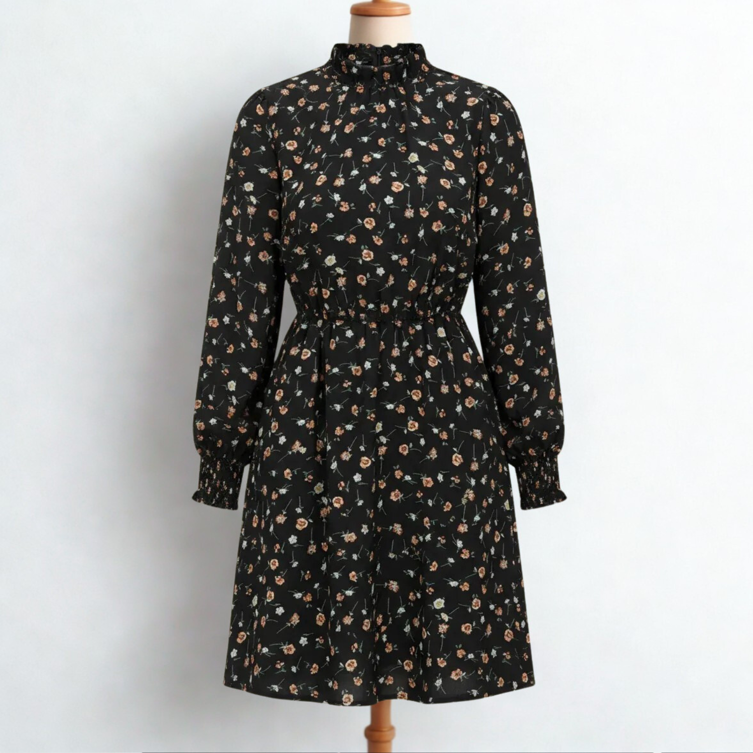 Floral Long-Sleeve Dress