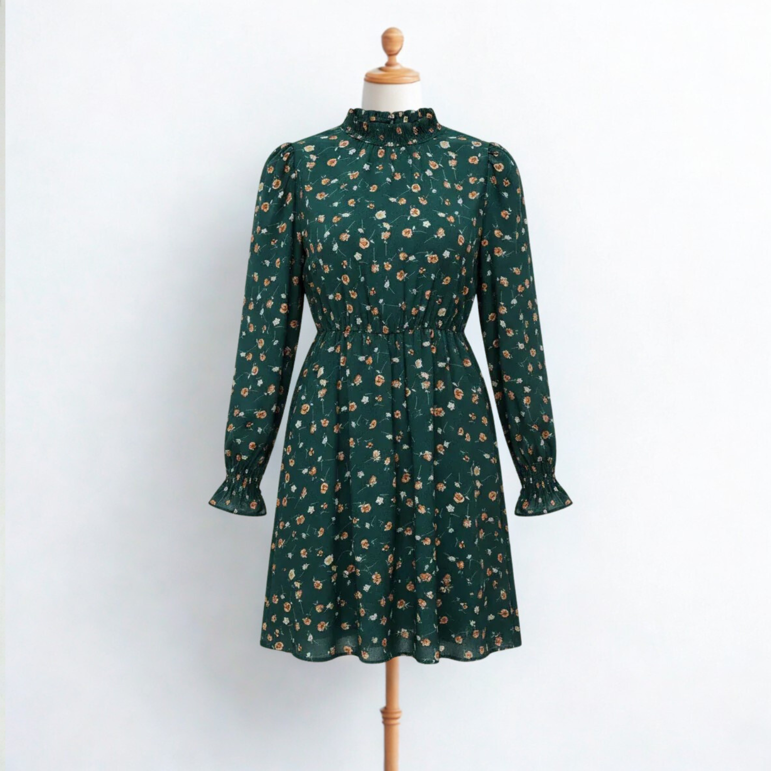 Floral Long-Sleeve Dress