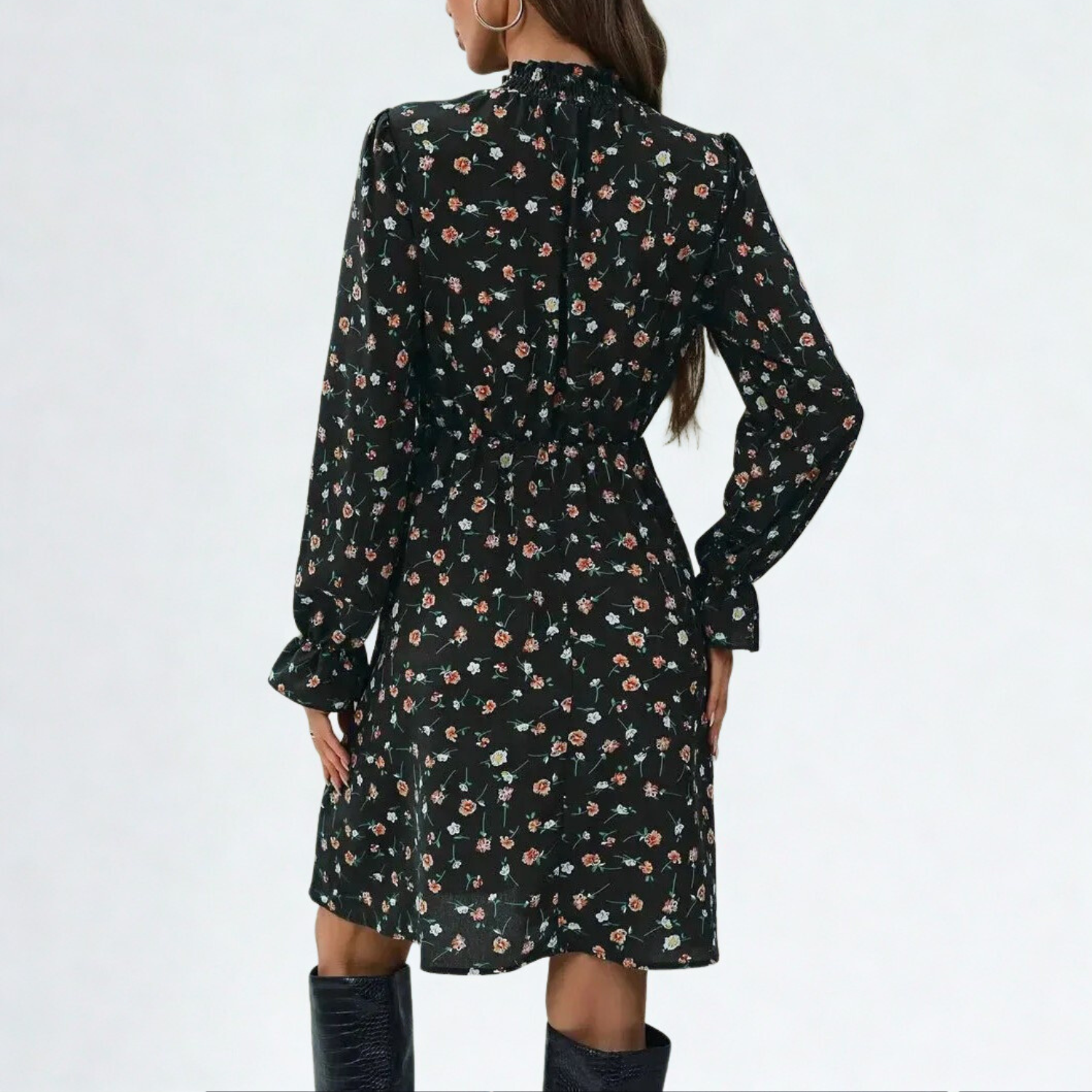 Floral Long-Sleeve Dress