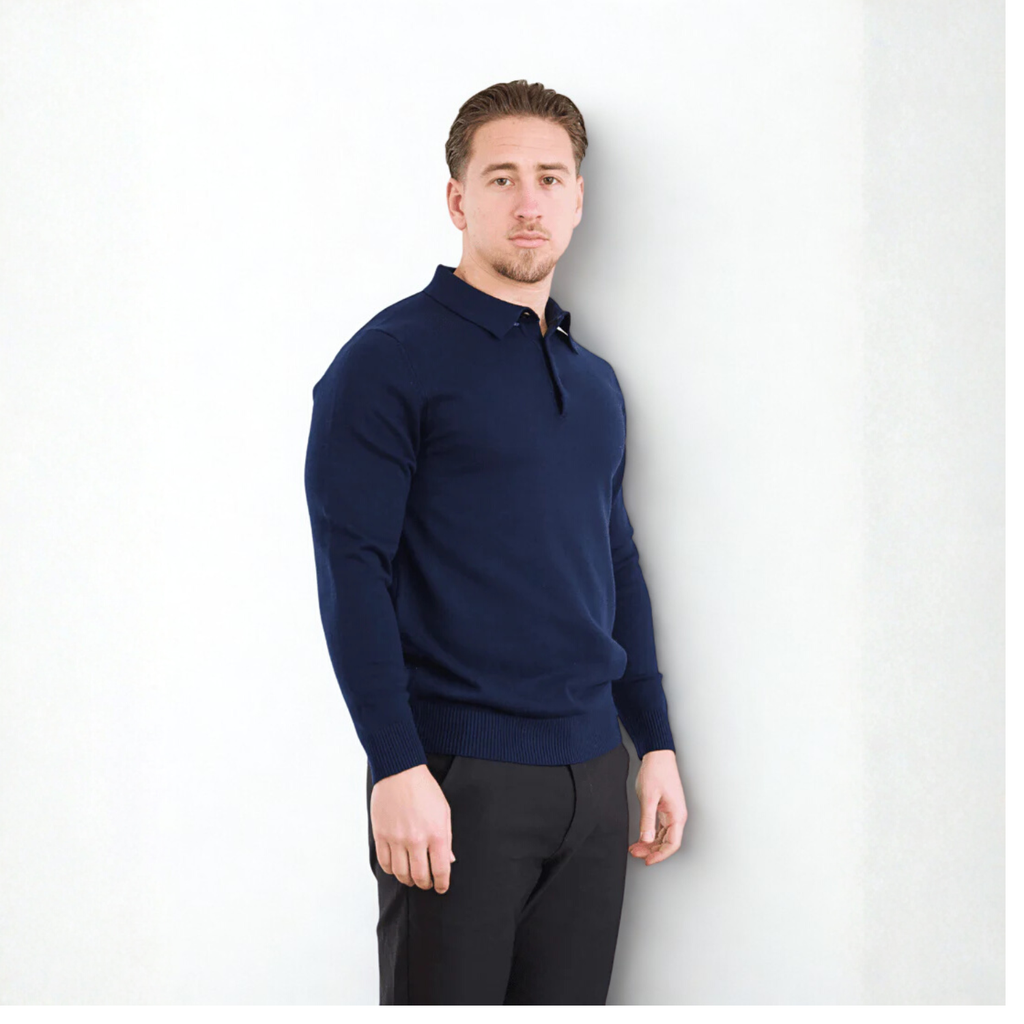 Knit Polo Sweater \