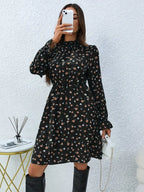 Floral Long-Sleeve Dress – a timeless classic