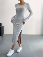 Ribbed knit dress