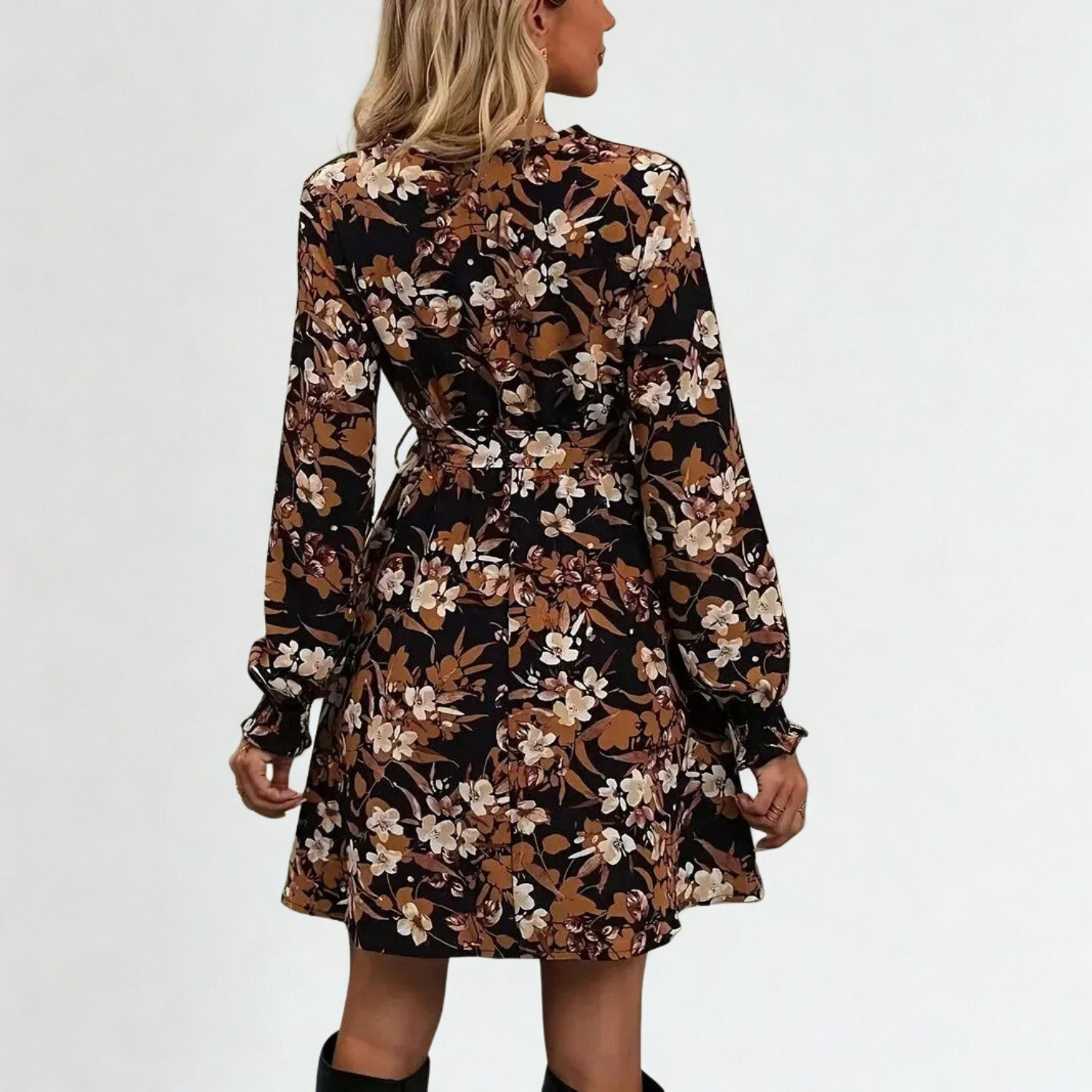 Floral wrap dress