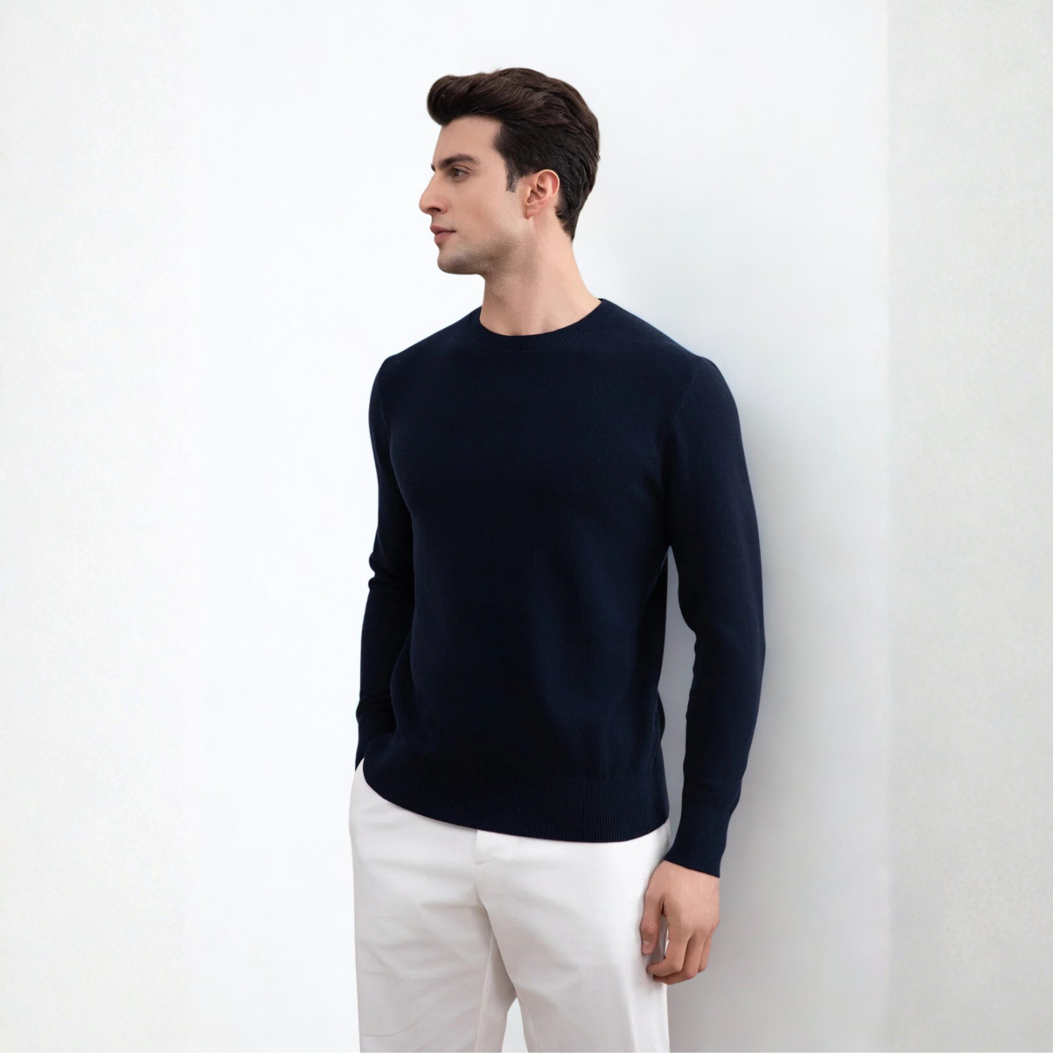 Navy Crewneck Sweater