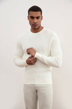 Maison Crewneck Malfilé English Rib Sweater