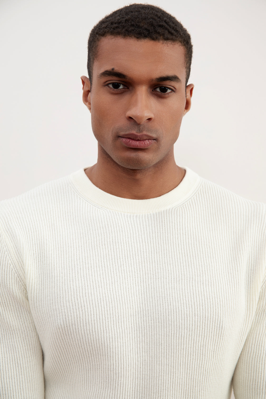 Maison Crewneck Malfilé English Rib Sweater