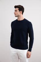 Navy Crewneck Sweater