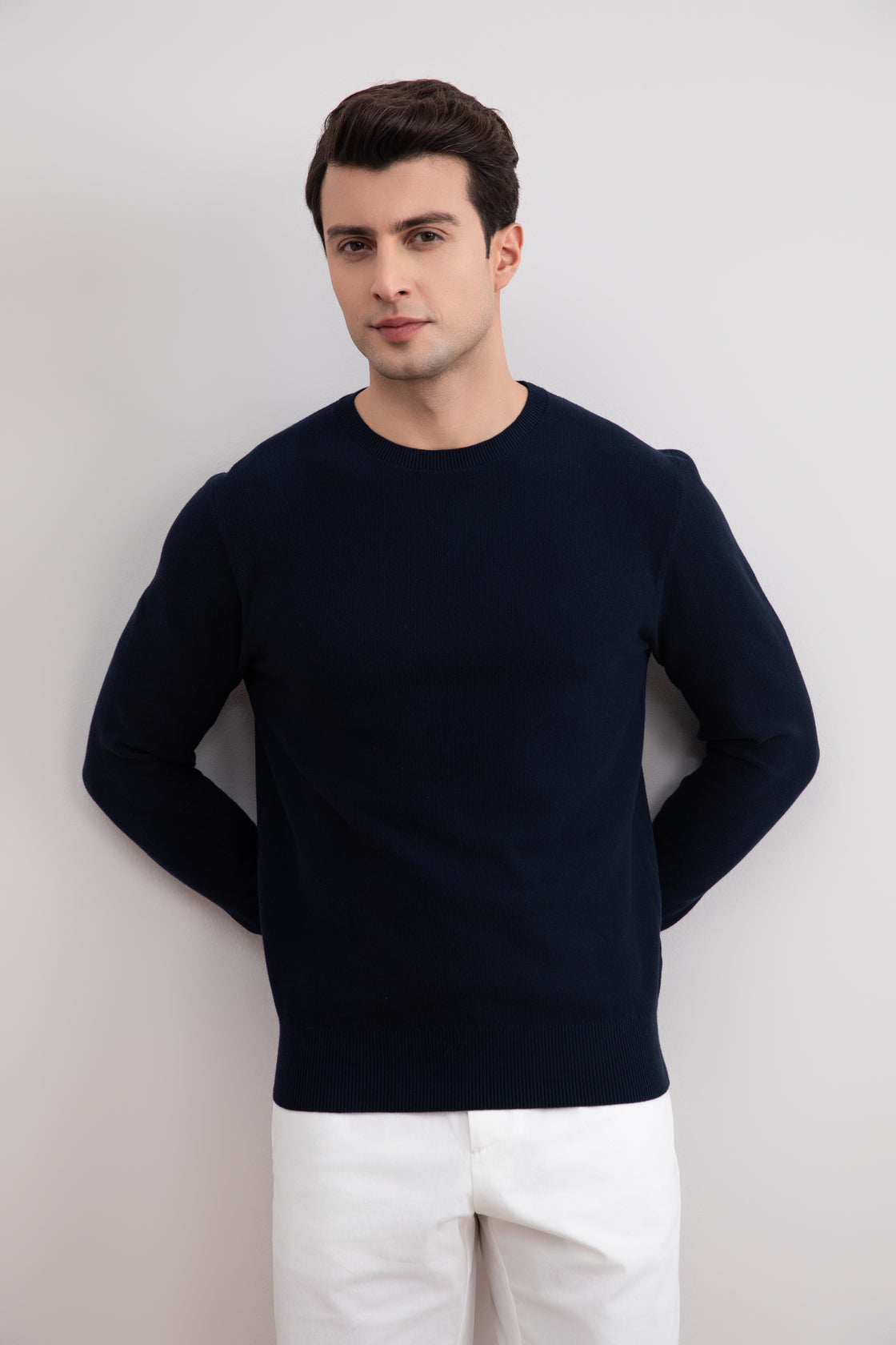 Navy Crewneck Sweater