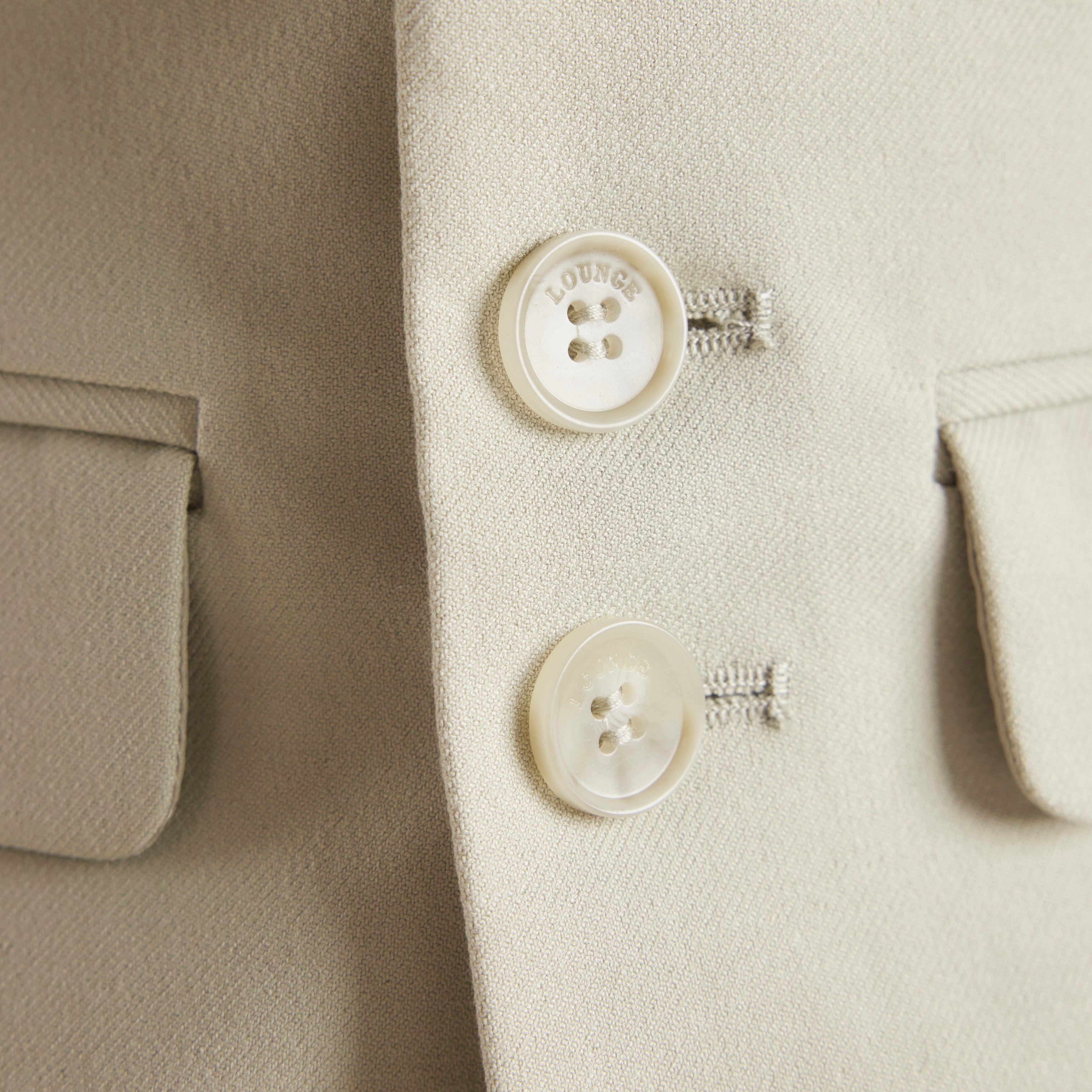 Gestructureerde Jas - Saliegroen