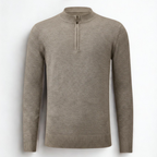 Gray Quarter-Zip Sweater