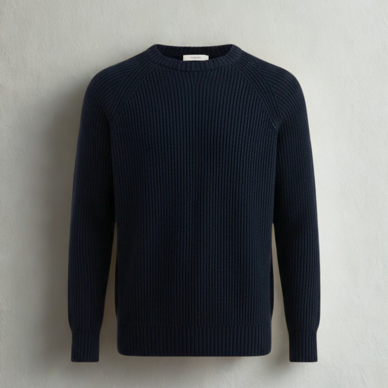 Navy English Rib Crewneck