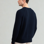 Navy English Rib Crewneck