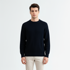 Navy English Rib Crewneck