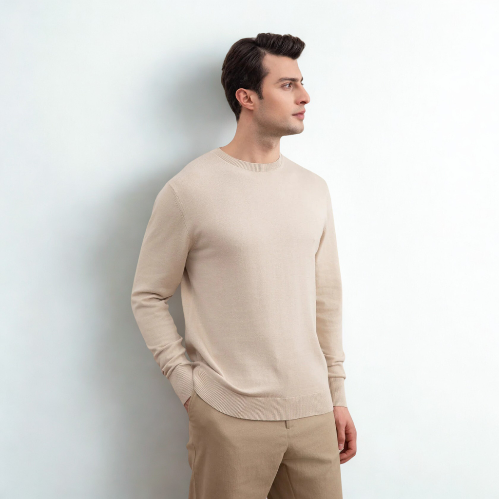 Beige Crewneck Sweater