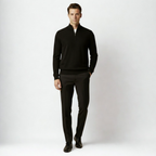 Gray Quarter-Zip Sweater