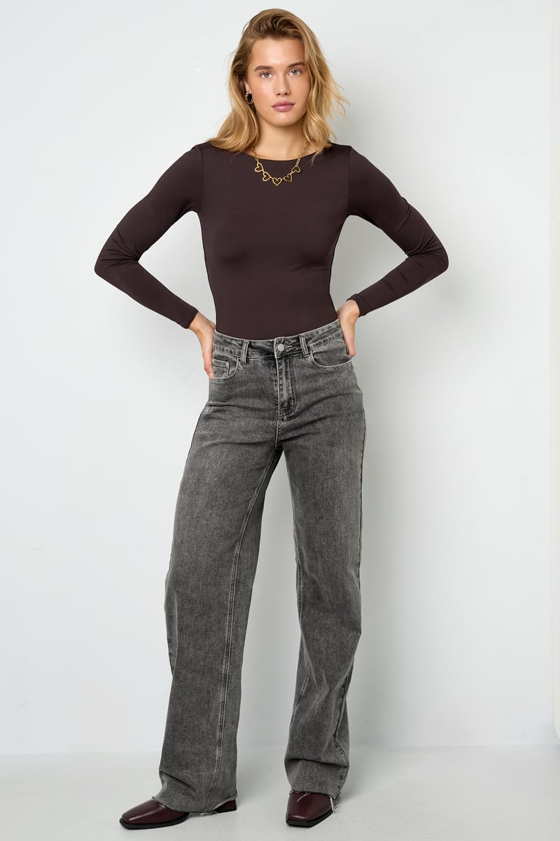 Slim Lange Mouwen Top voor Een Stijlvolle Look