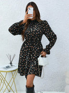 Floral Long-Sleeve Dress – a timeless classic