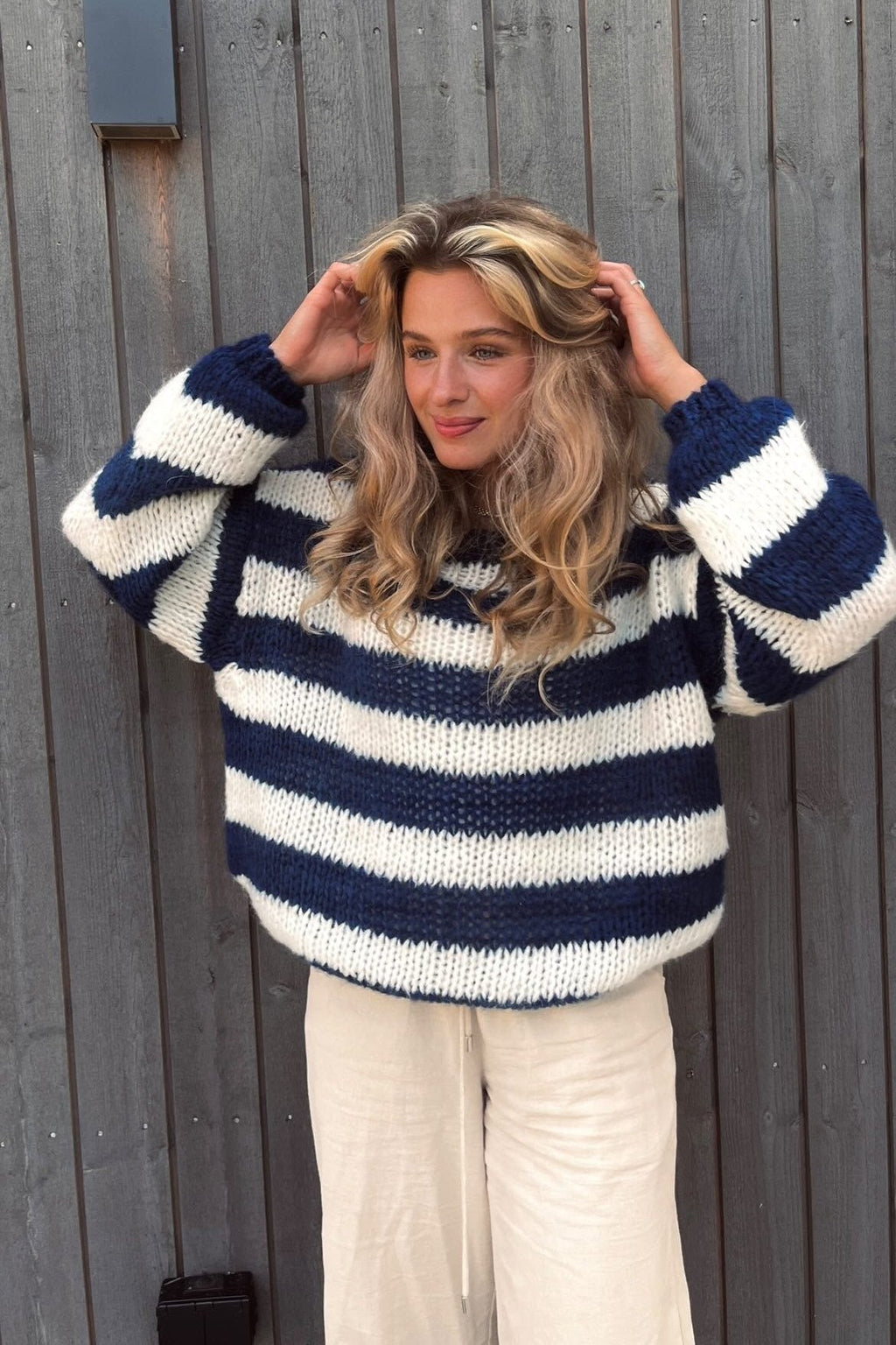 Livia | Knitted sweater with stripes