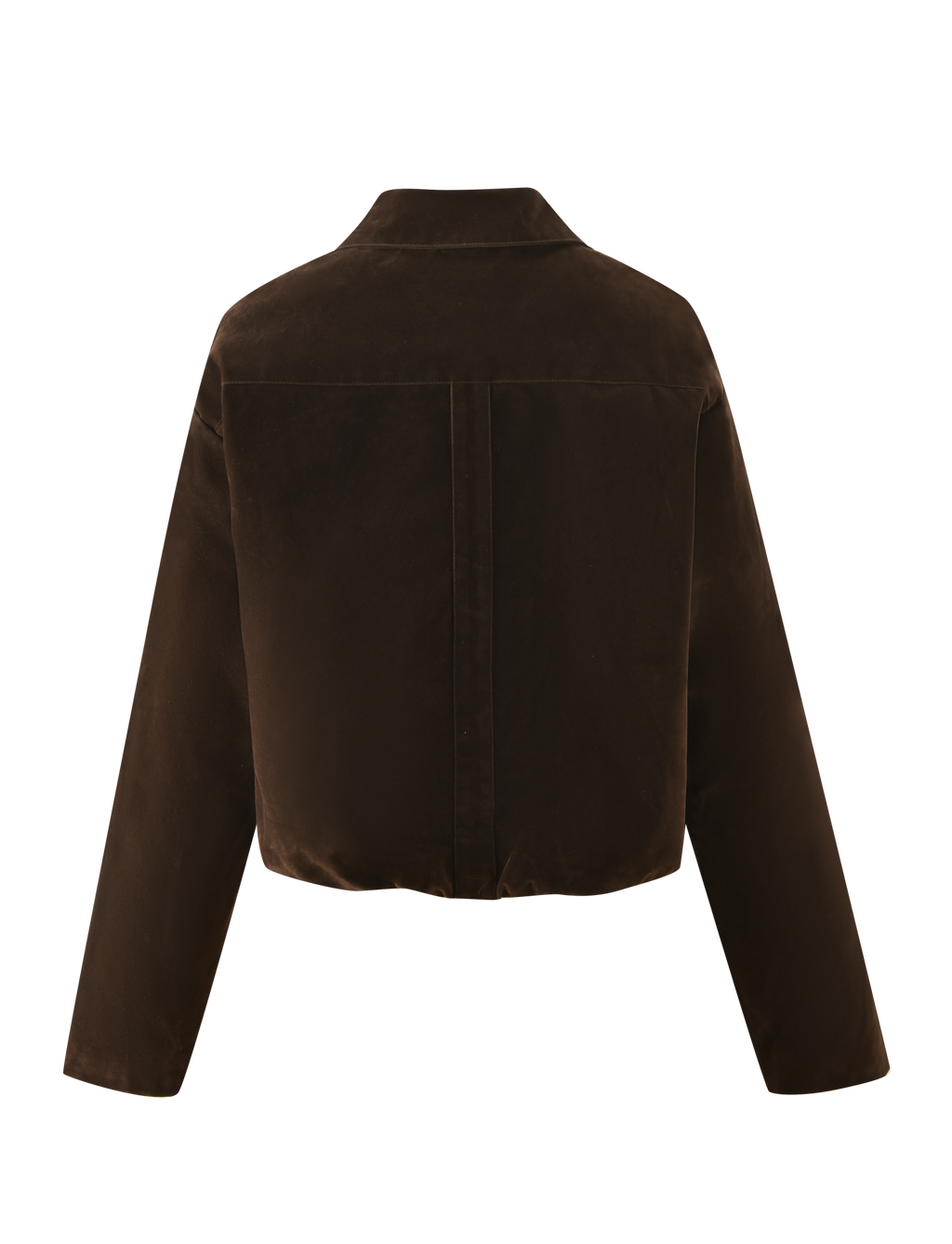 CAMELLIA BOMBER JACKET - CHOCOLATE SUEDE