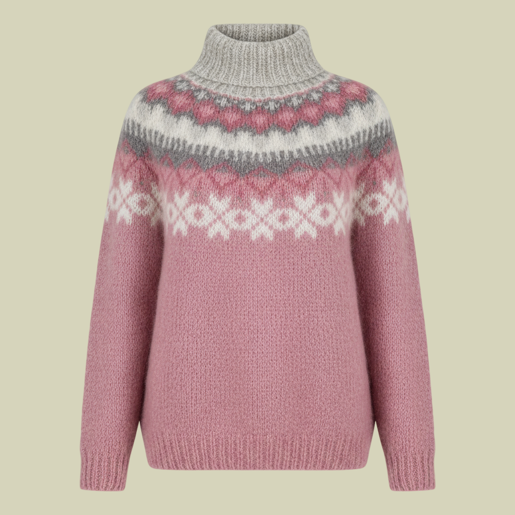 Women’s Nordic Knit Sweater Cozy Winterwear