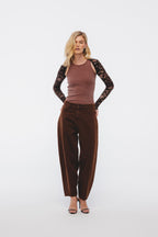 Maison Pants in Praline