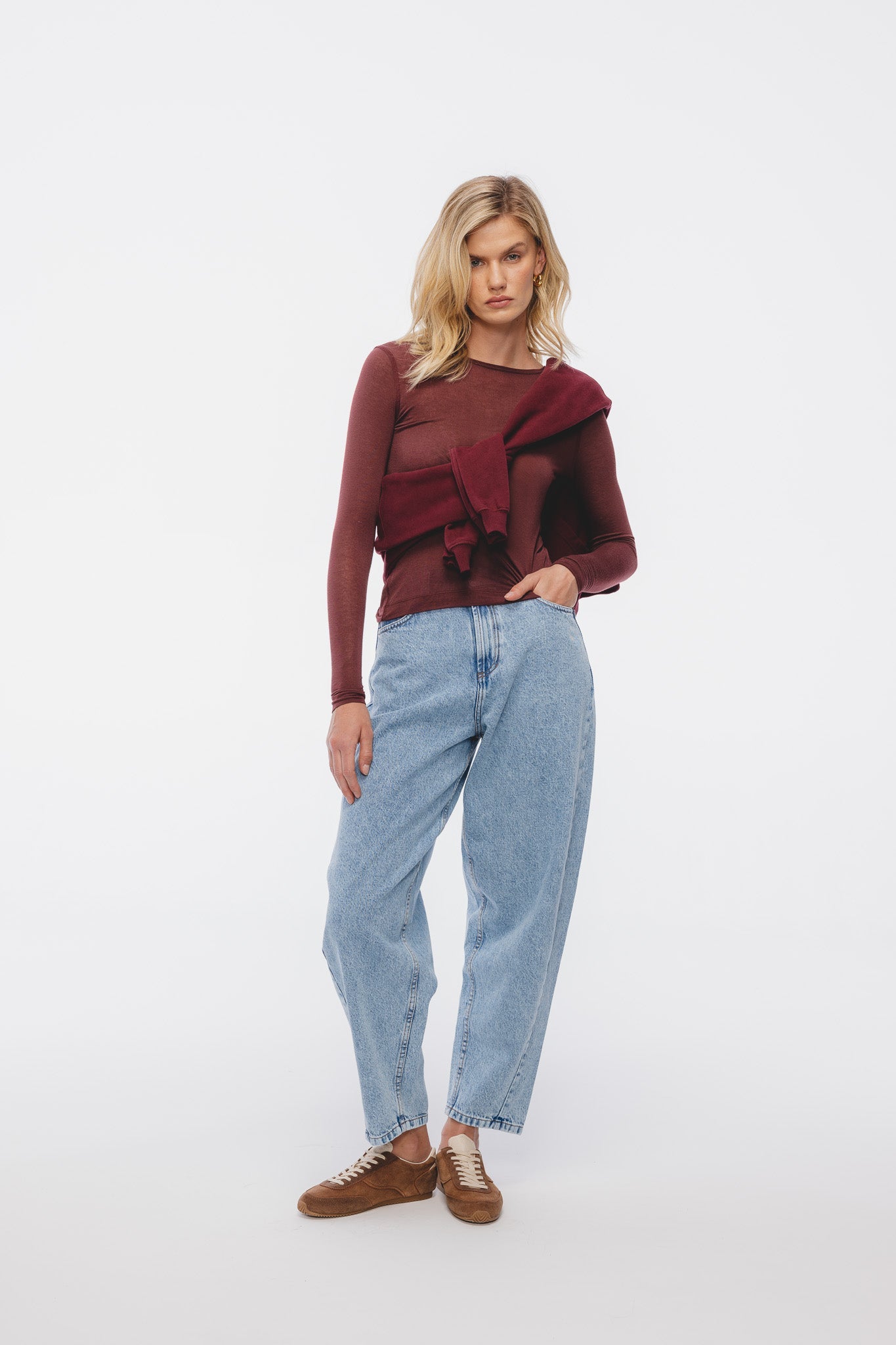Hortensja Longsleeve in Burgundy